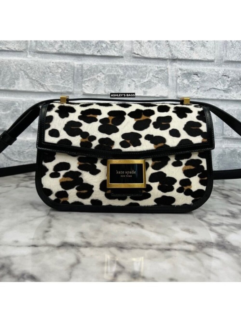 Kate Spade Katy Leopard Haircalf Medium Convertible Shoulder Bag & Crossbody